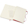 Блокнот MOLESKINE Classic Soft Large, клетка, красный QP617F2