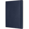 Блокнот MOLESKINE CLASSIC SOFT XLARGE, линейка, синий сапфир QP621B20